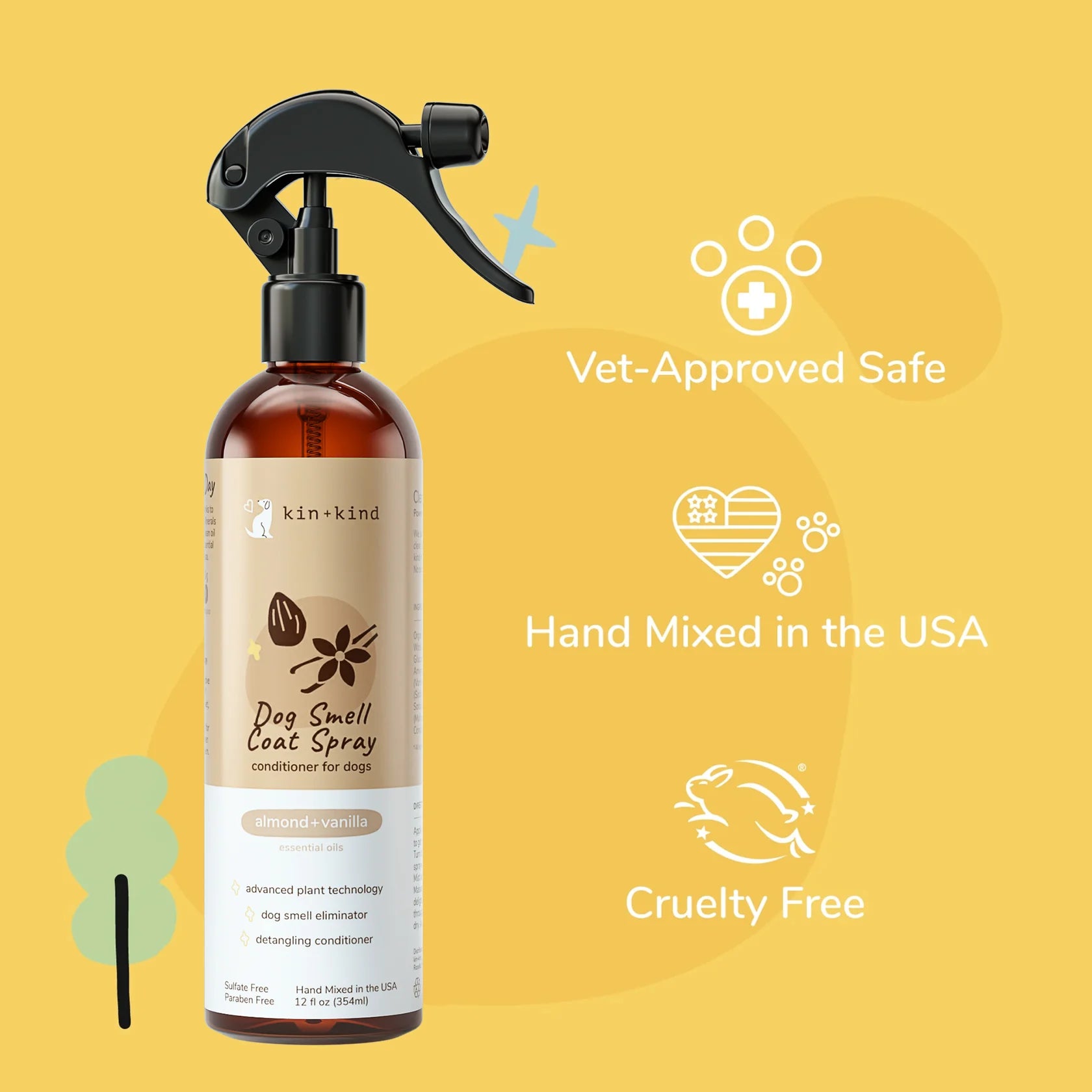 Dog Smell Coat Spray Conditioner (Almond+Vanilla)