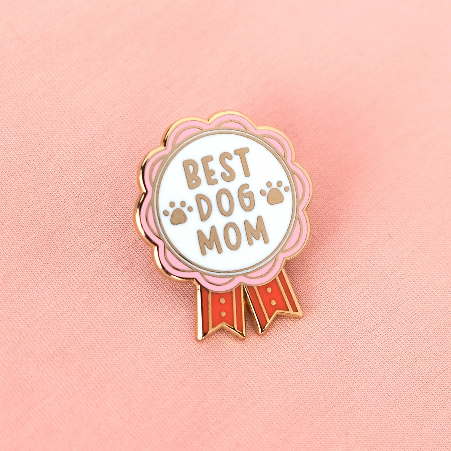 Best Dog Mom Certificate + Enamel Pin
