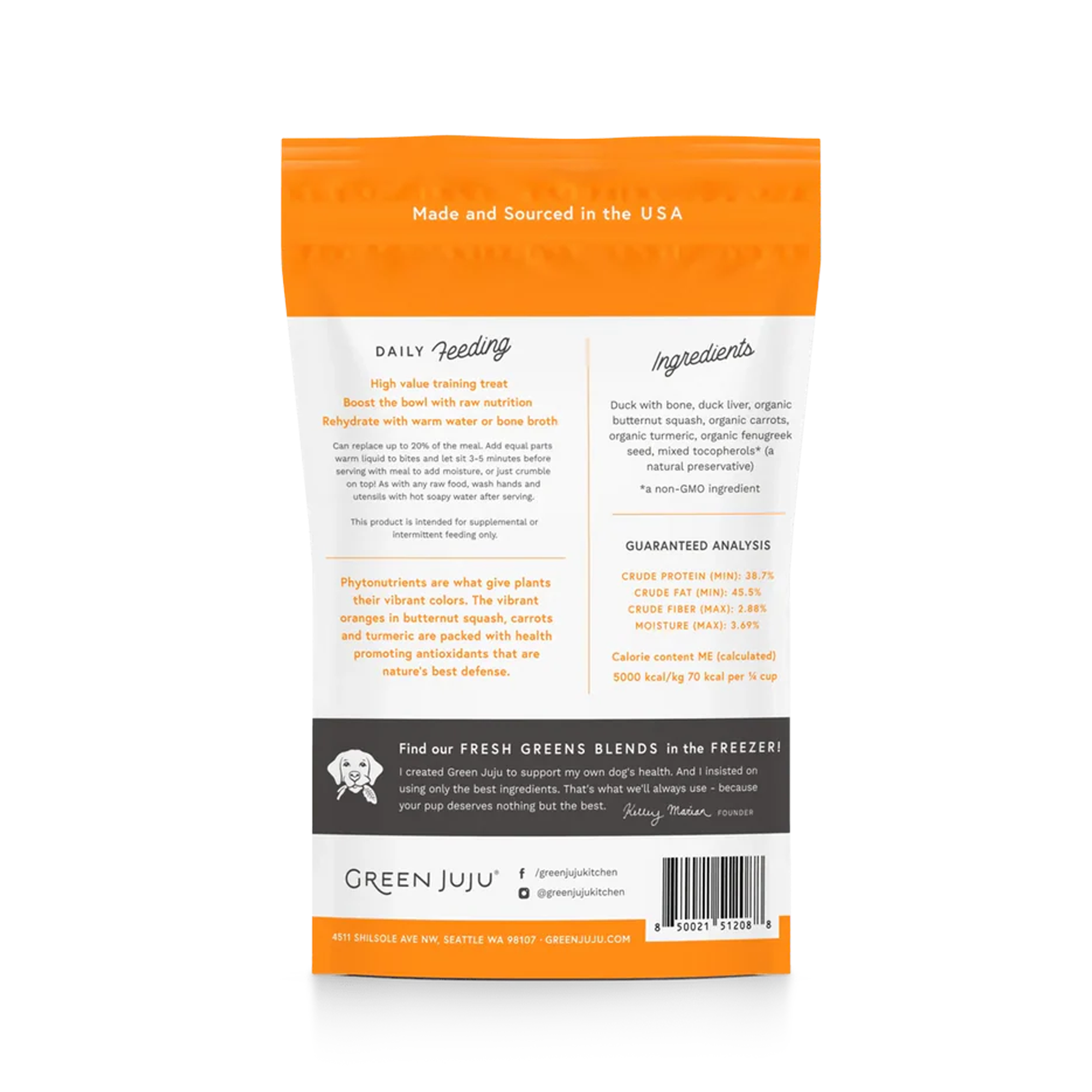 Duck Orange Whole Food Bites (3oz)