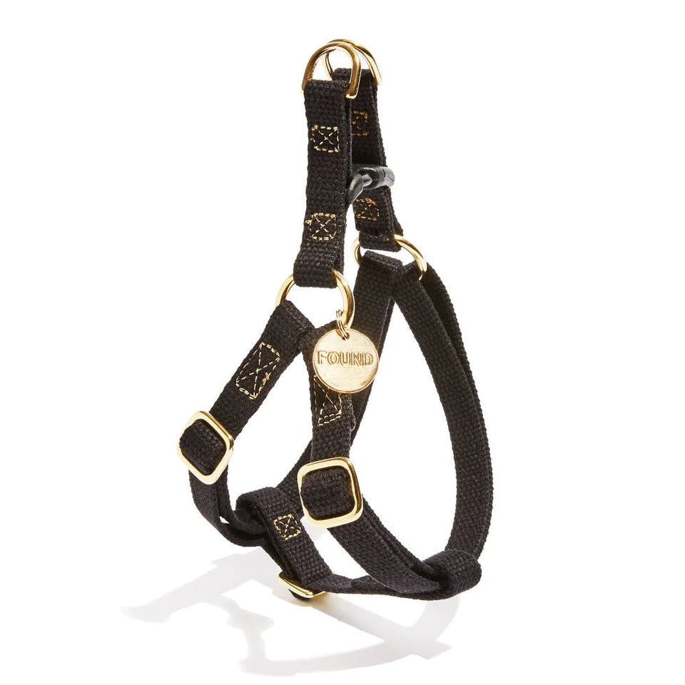 Cotton Cat & Dog Harness (Black/Small)