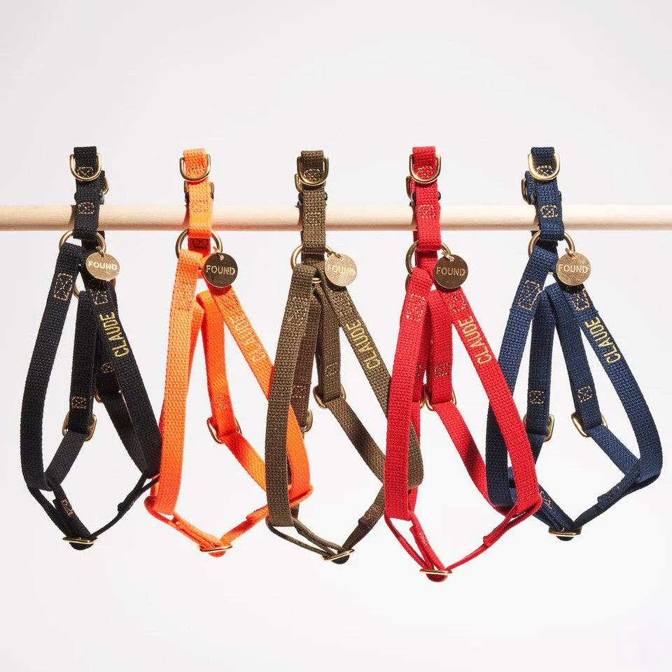 Cotton Cat & Dog Harness (Black/Small)