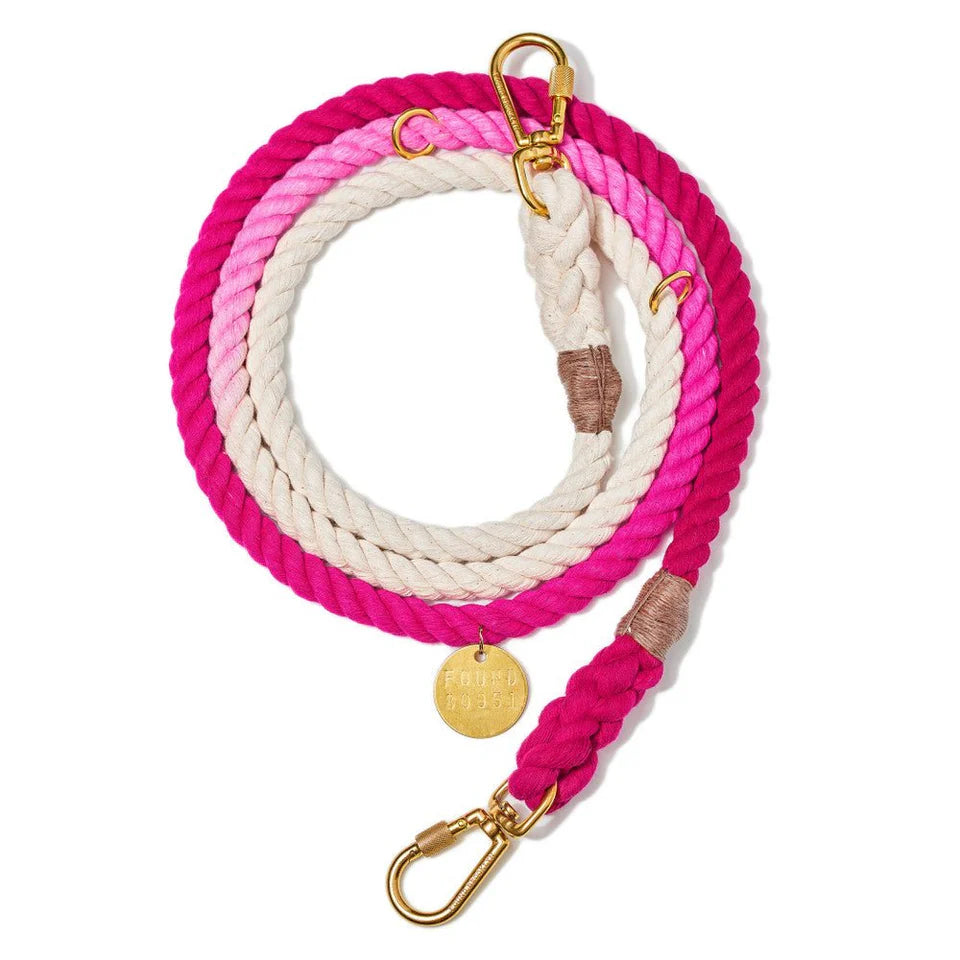 Cotton Rope Dog Leash, Adjustable