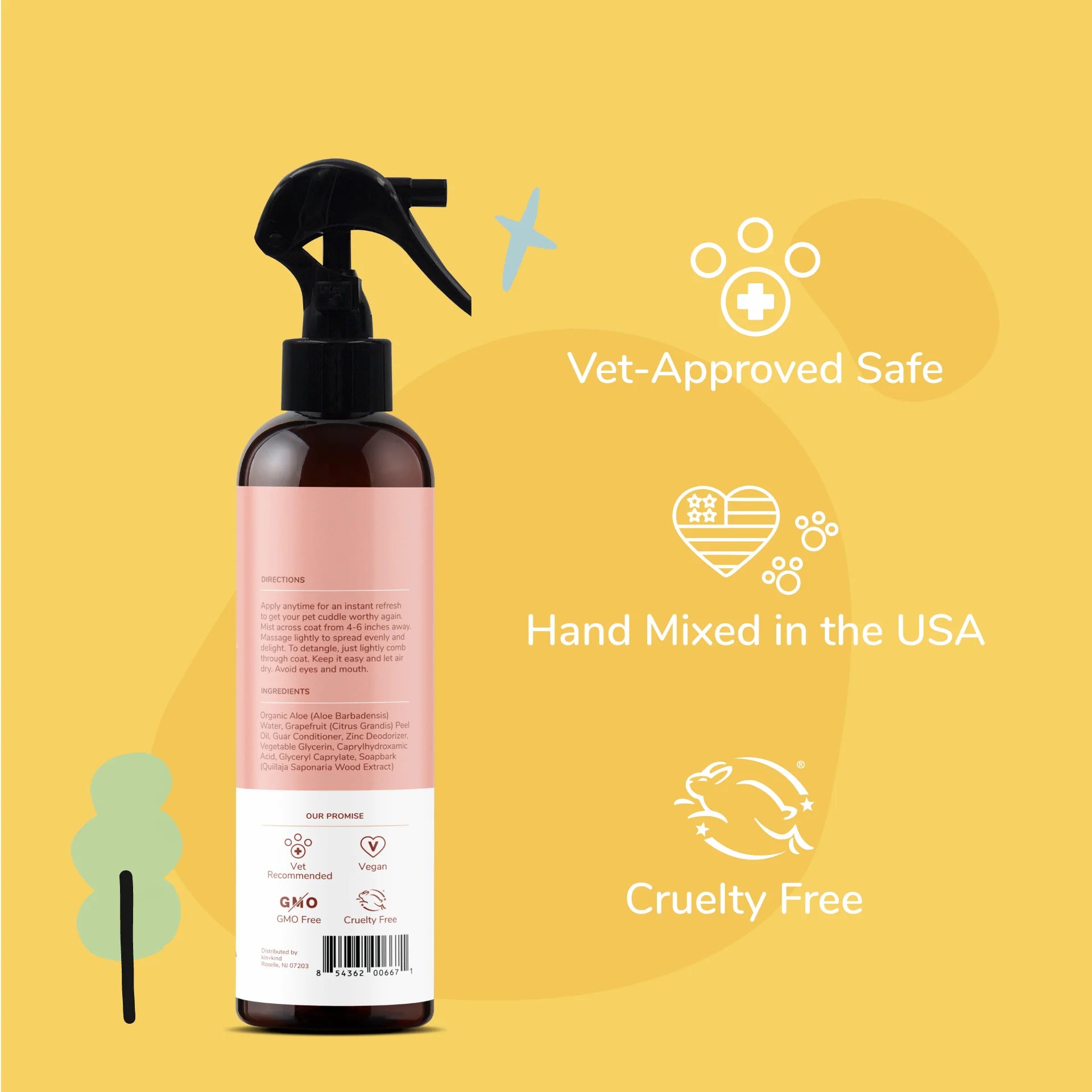 Dog Smell Coat Spray Conditioner (Grapefruit)