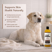 Organic Cedar Dog Shampoo — Natural Flea Defense