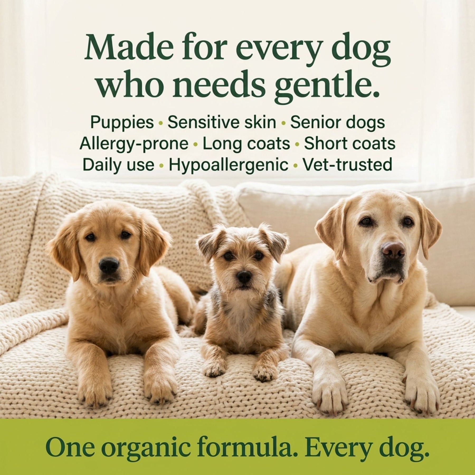 Organic Lemongrass & Aloe Hypoallergenic Dog Shampoo