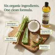 Organic Lemongrass & Aloe Hypoallergenic Dog Shampoo