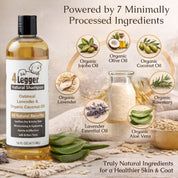Organic Oatmeal Dog Shampoo with Lavender & Aloe for Itchy Skin