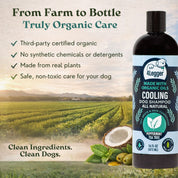COOLING Organic Tea Tree & Peppermint Dog Shampoo