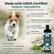 COOLING Organic Tea Tree & Peppermint Dog Shampoo