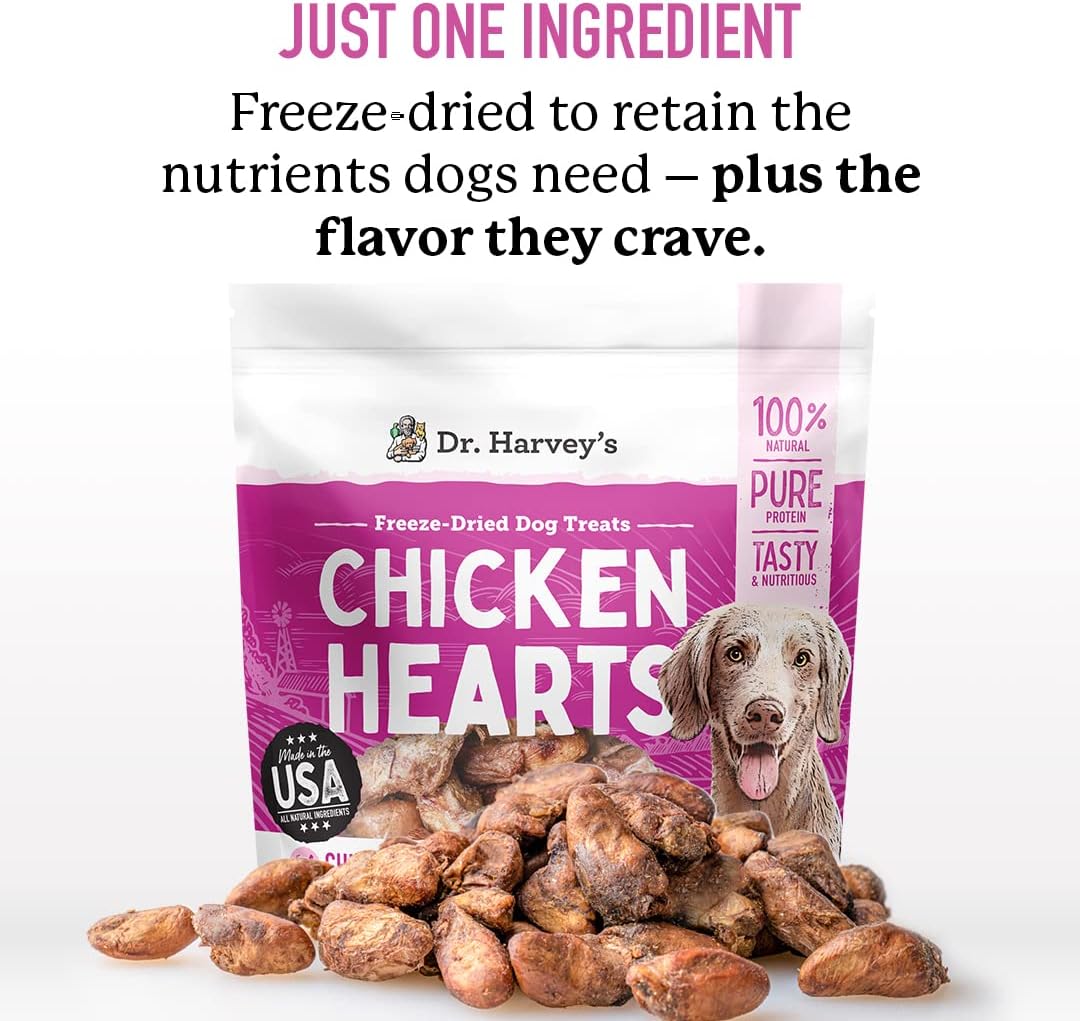 Freeze Dried Chicken Hearts