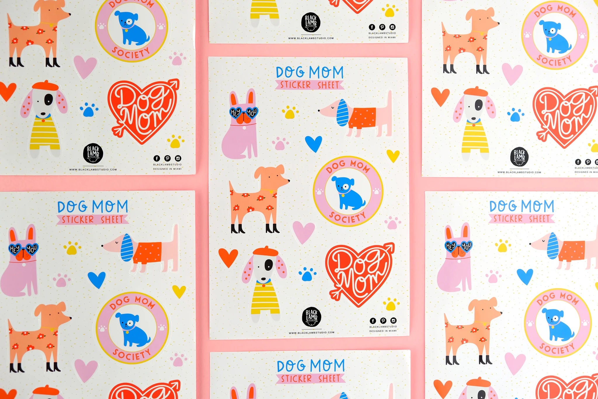 Dog Mom Sticker Sheet