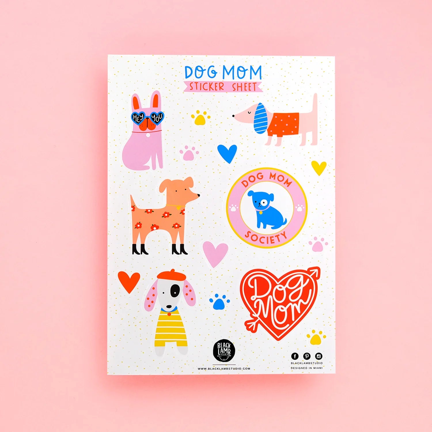 Dog Mom Sticker Sheet