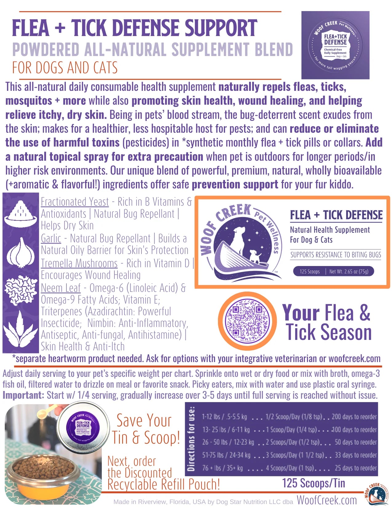 Flea + Tick Defense Support