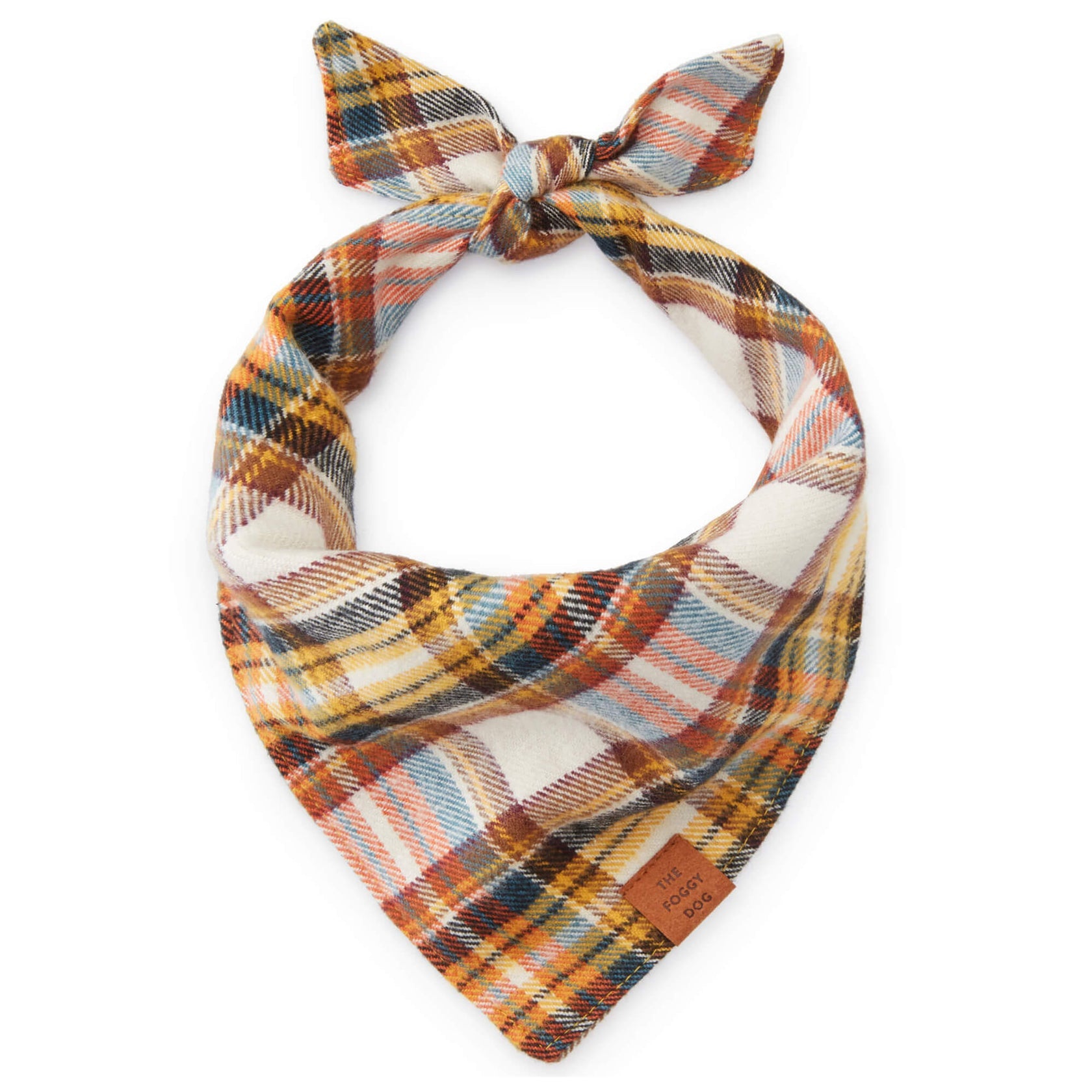Cornucopia Flannel Fall Dog Bandana