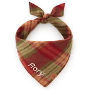Orchard Plaid Flannel Dog Bandana