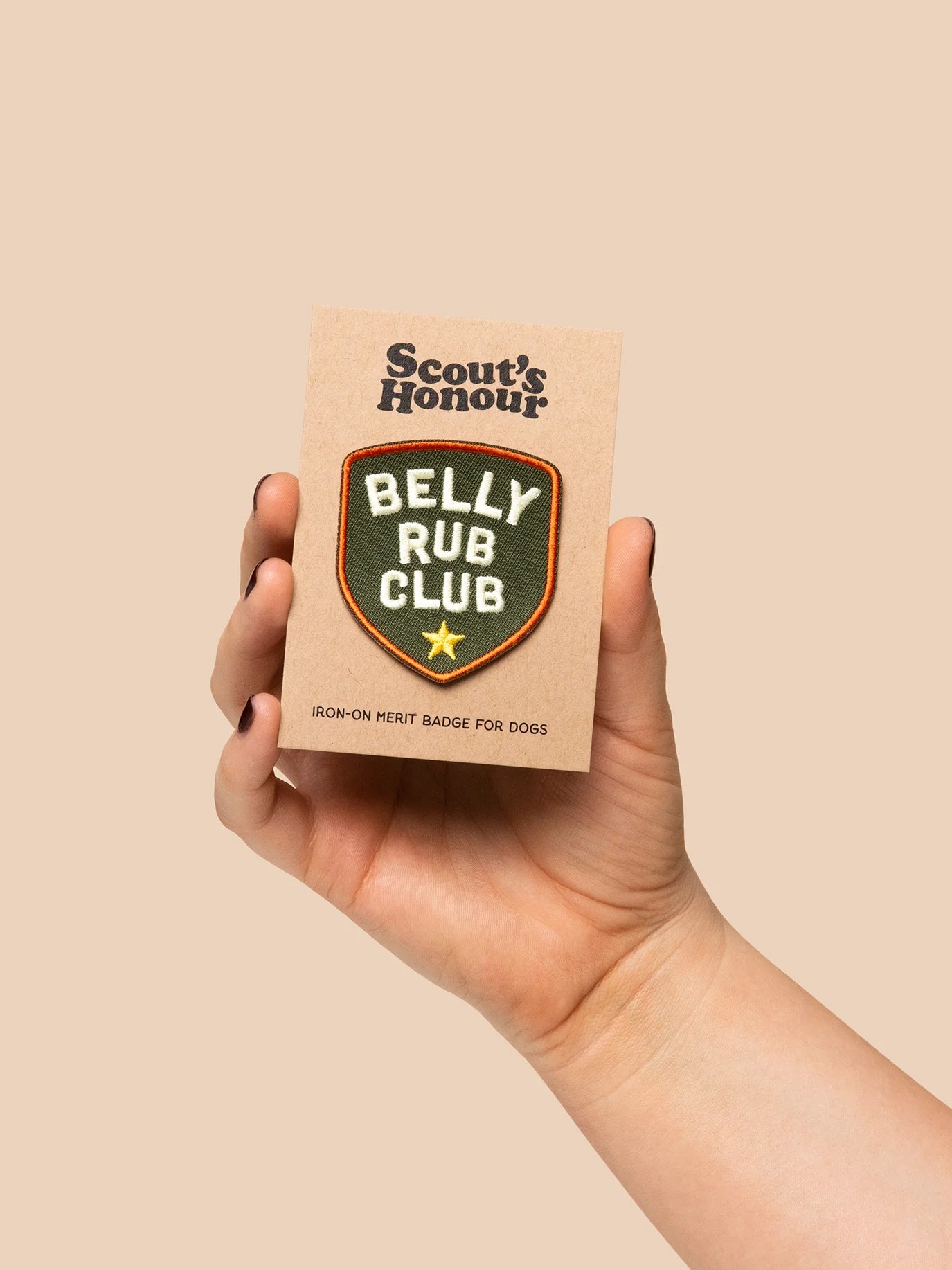 Belly Rub Club (iron-on patch)