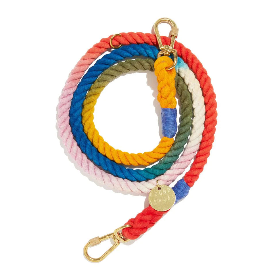Cotton Rope Dog Leash, Adjustable